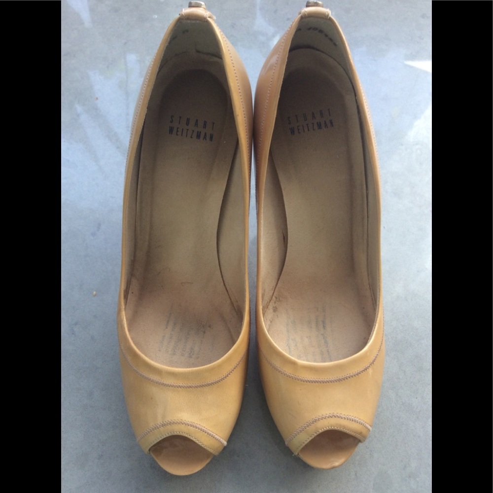 Stuart Weitzman Avignon Peep Toe Platform Heels - image 4